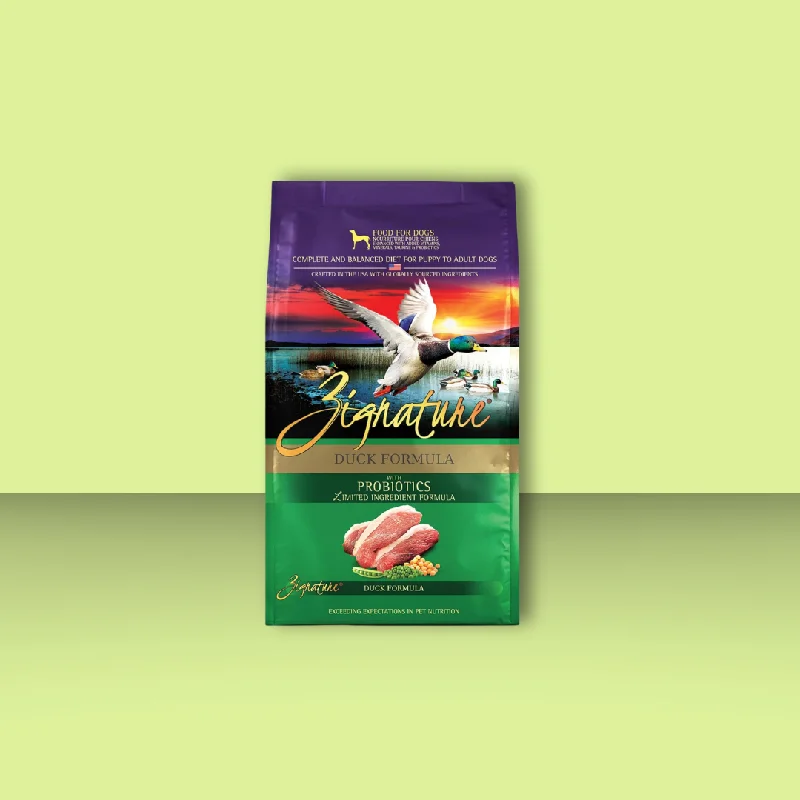 - Dog food improves immunityZignature Duck 4# N