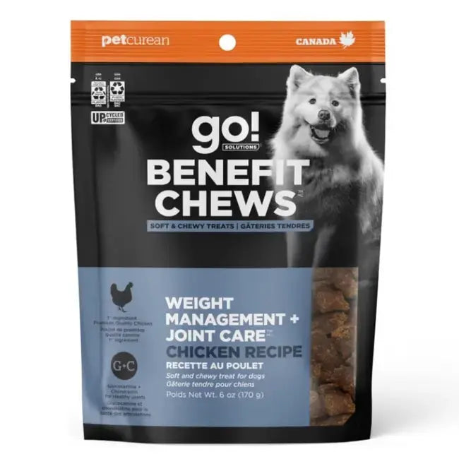 Go! Weight Management & Joint Care Chicken Recipe Soft & Chewy Dog Treats 6oz