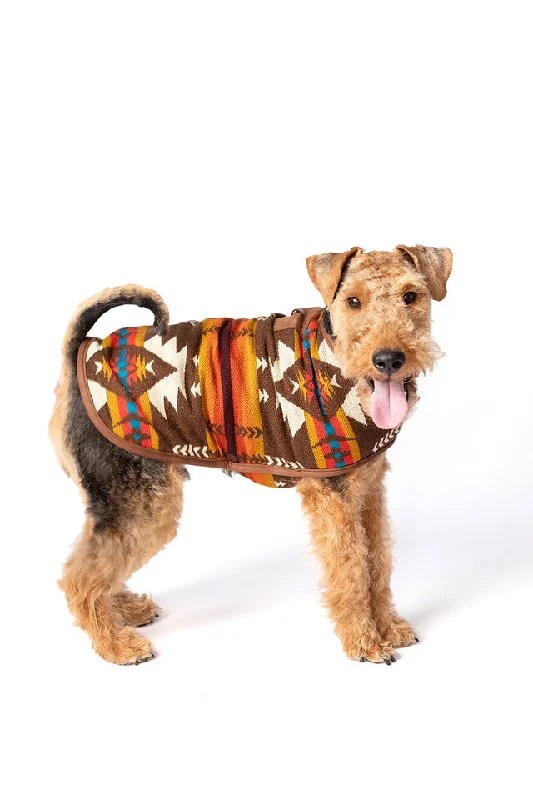 Pet wedding dressesBrown Southwest Dog Coat