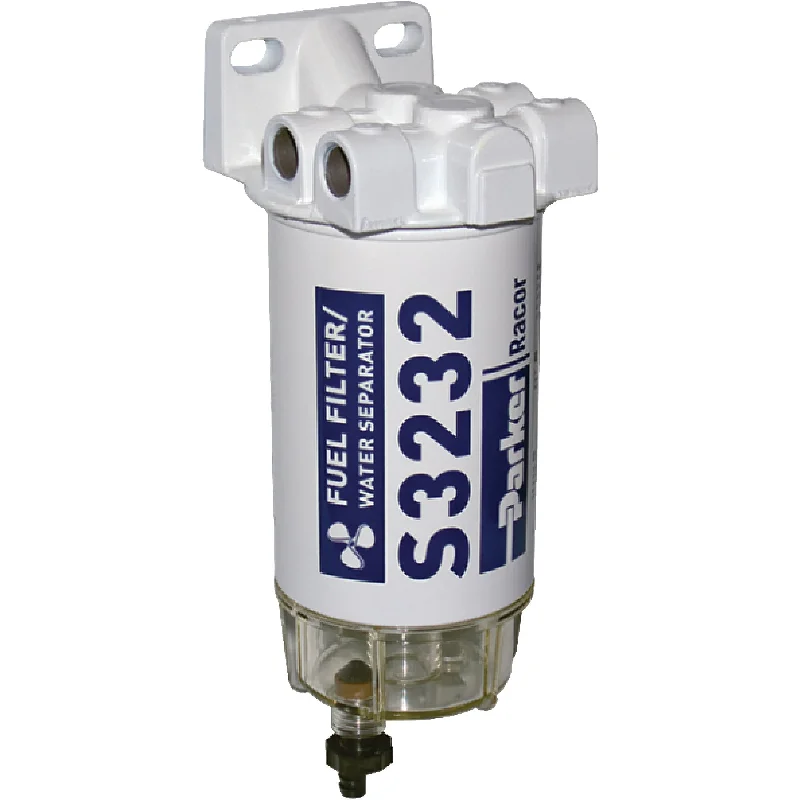 Spin-on Series Fuel Filter/Water Separator for Outboards, 60 GPH (3/8"-18 Port)