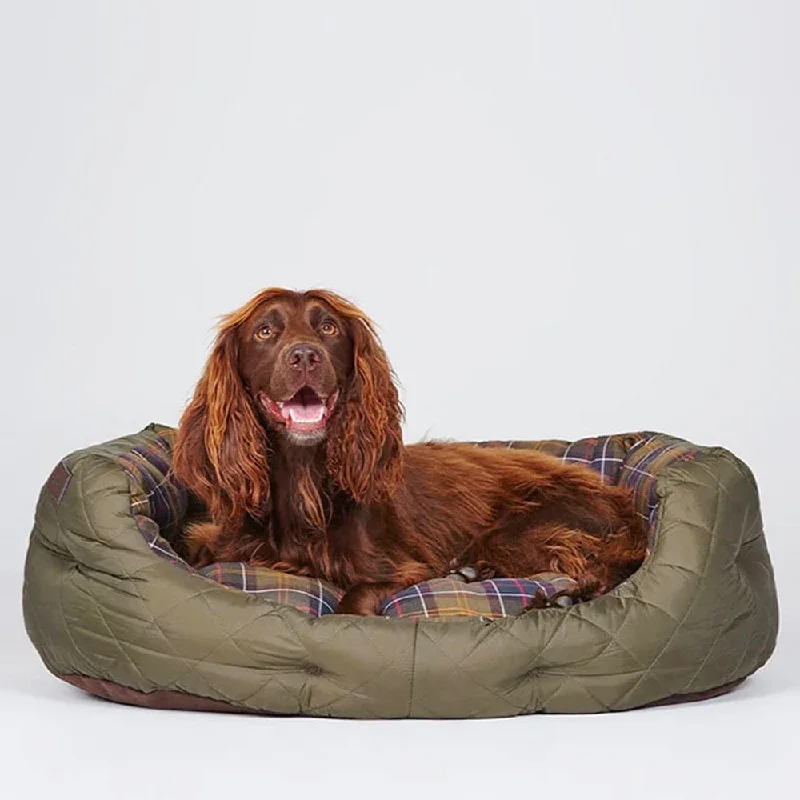 QUILTED BED OLIVE 30IN