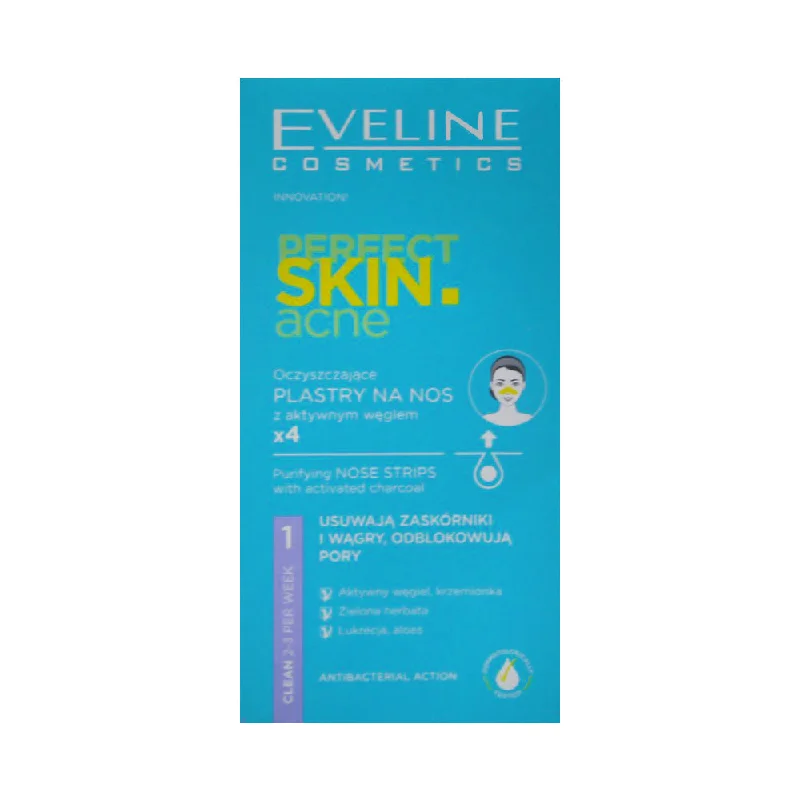 EVELINE PERFECT SKIN ACNE PURIFYING NOSE STRIP 4PCS