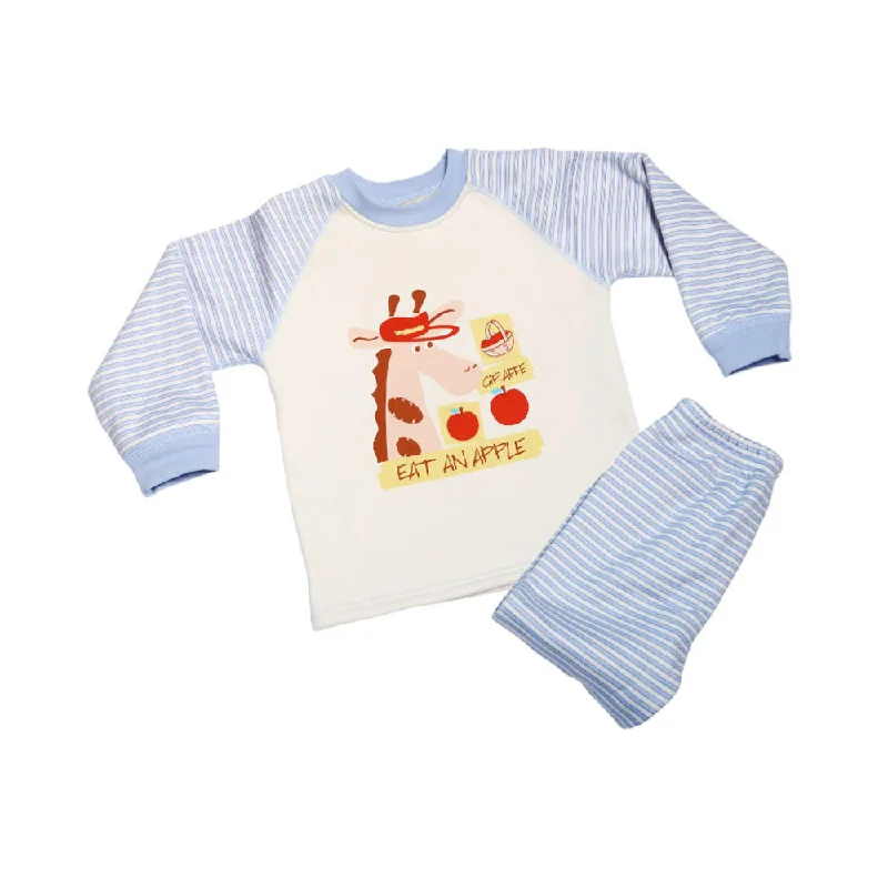 UNISEX L/S 2PC PAJAMA SUIT MZW-24 2-3 YEAR 0107