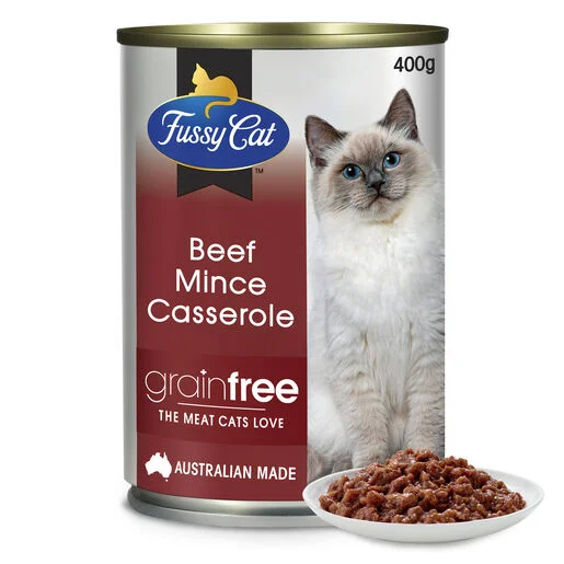 - Cat food for multi-cat households Fussy Cat Grain Free Beef Mince Casserole Wet Cat Food 400g - Cat food for multi-cat households Fussy Cat Grain Free Beef Mince Casserole Wet Cat Food 400g