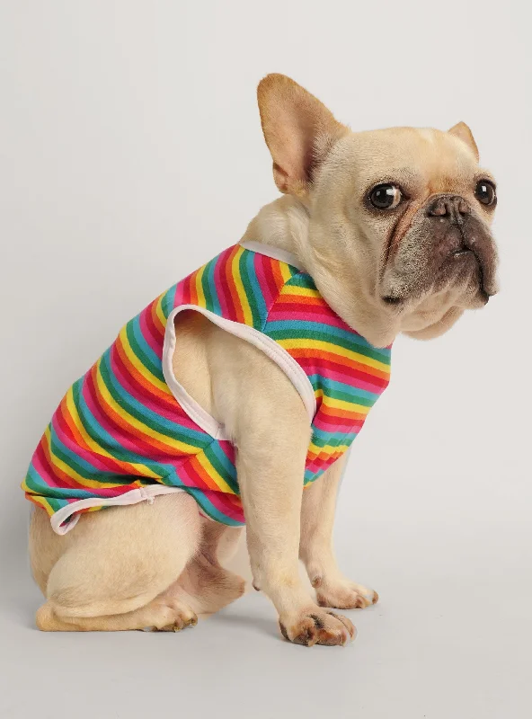 Pet anti-flea collarThe Hedwig Striped Dog Tee