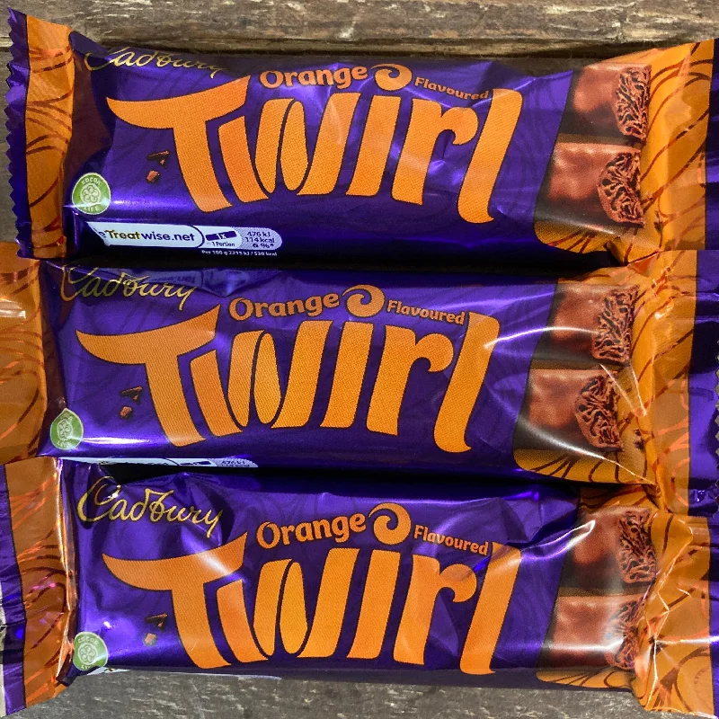 12x Cadbury Twirl Orange Chocolate Bars (12x43g)