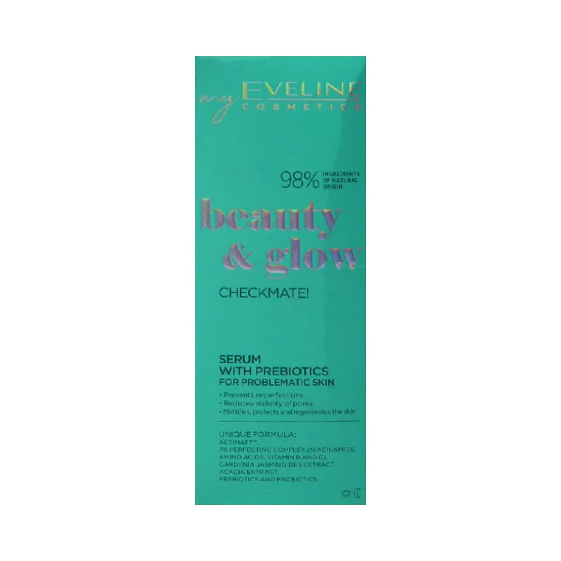 EVELINE BEAUTY & GLOW SERUM WITH PREBIOTICS 18ML