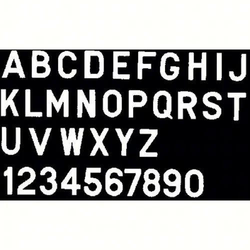 Bernard Engraving PS30WN PS30WN; Letter White 3 Inch Stick on Inni
