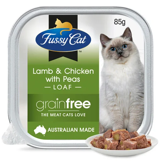 - Weight management cat food Fussy Cat Grain Free Lamb & Chicken with Peas Loaf Wet Cat Food 85g - Weight management cat food Fussy Cat Grain Free Lamb & Chicken with Peas Loaf Wet Cat Food 85g
