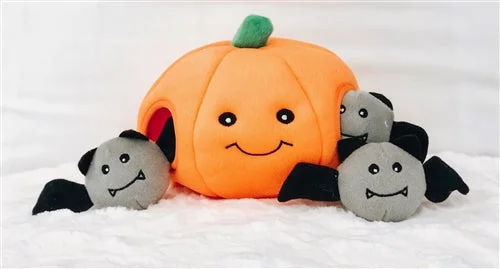 Zippy Paws Halloween Burrow Pumpkin Toy