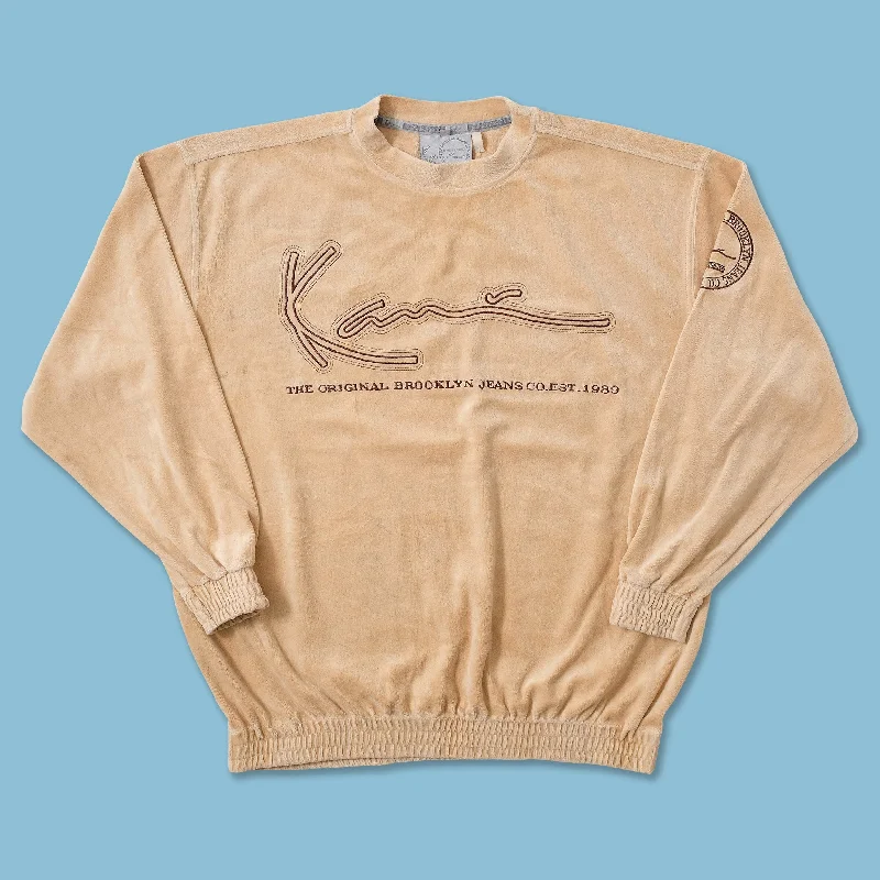 Y2K Karl Kani Velour Sweater XLarge