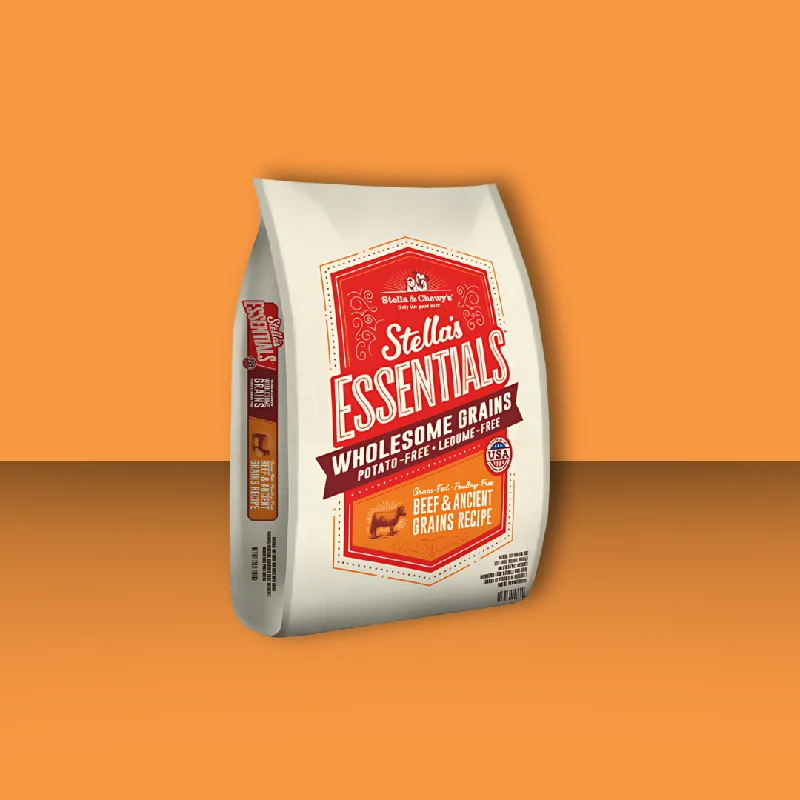 - Dog food for pregnancy and lactationStella & Chewy's Essentials Beef & Ancient Grains 25# S