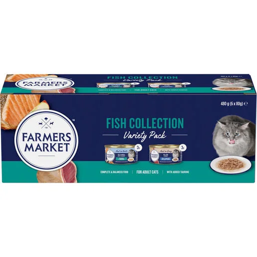 . **Health and Nutrition** Farmers Market Grain Free Fish Collection Adult Wet Cat Food 6x80g . **Health and Nutrition** Farmers Market Grain Free Fish Collection Adult Wet Cat Food 6x80g
