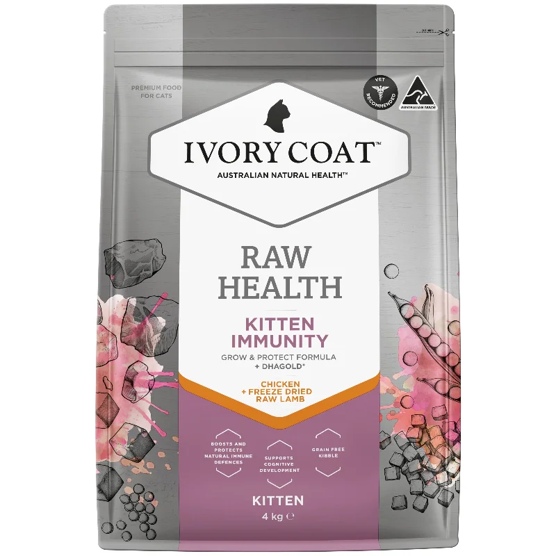 - Natural ingredient cat food Ivory Coat Raw Health Cat Dry Food Kitten Immunity 4kg - Natural ingredient cat food Ivory Coat Raw Health Cat Dry Food Kitten Immunity 4kg