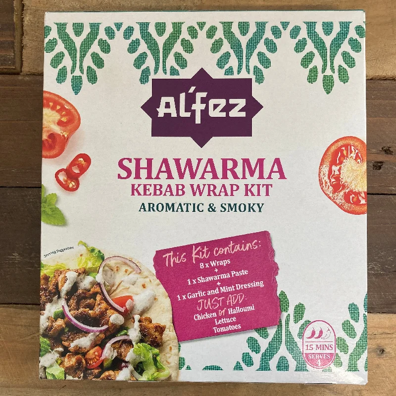 2x Al'Fez Shawarma Kebab Wrap Kits (2x410g)