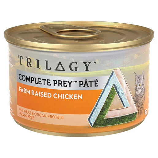 - Natural ingredient cat food Trilogy™ Complete Prey™ Wet Cat Food Pâté Farm Raised Chicken 85g - Natural ingredient cat food Trilogy™ Complete Prey™ Wet Cat Food Pâté Farm Raised Chicken 85g