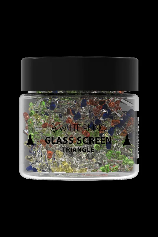 White Rhino Glass Screen Triangle Style - 400ct