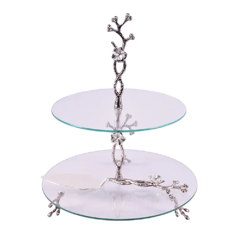 CAKE SET 2 TIER ORCHID CD-6880